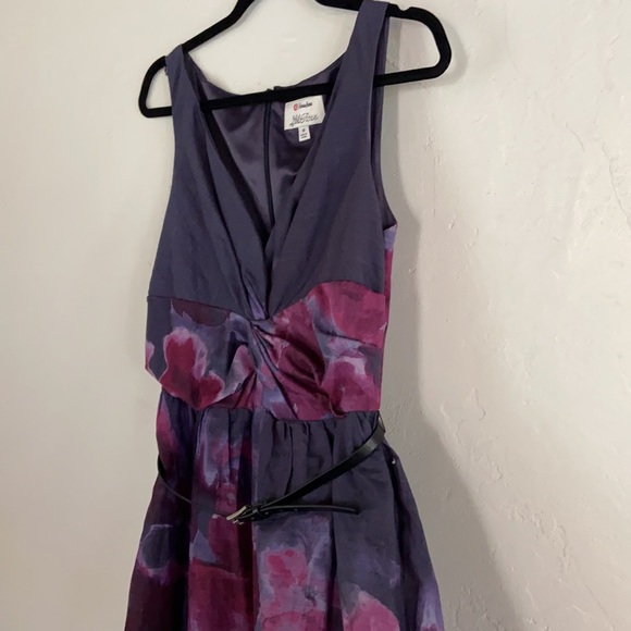 Lela Rose for target watercolor purple midi dress - Picture 4 of 12
